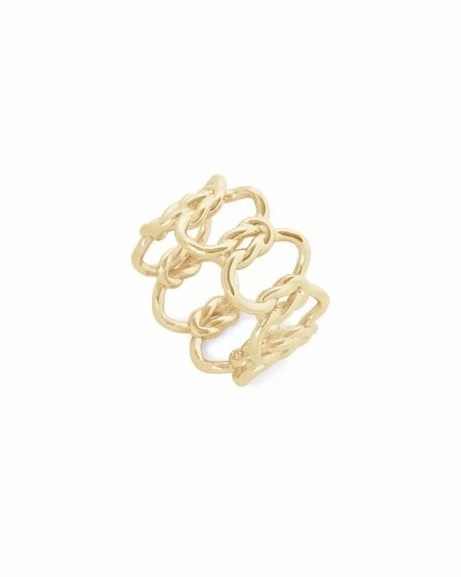 * Kendra Scott Fallyn Band Ring In Gold | Rings