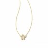 * Kendra Scott Jae Gold Star Small Short Pendant Necklace In Ivory Mother-Of-Pearl | Necklaces